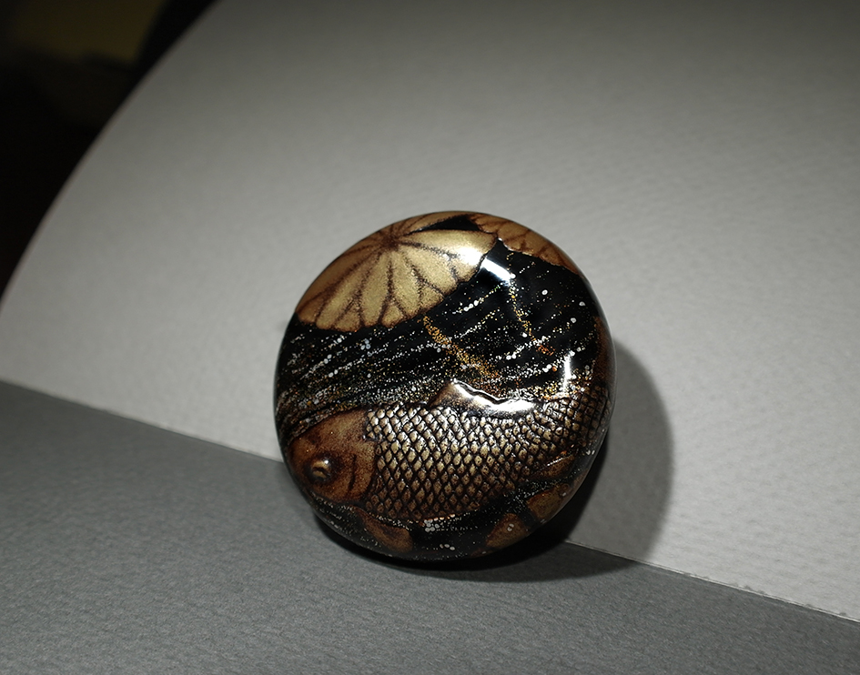 Carp among lotus leaves03